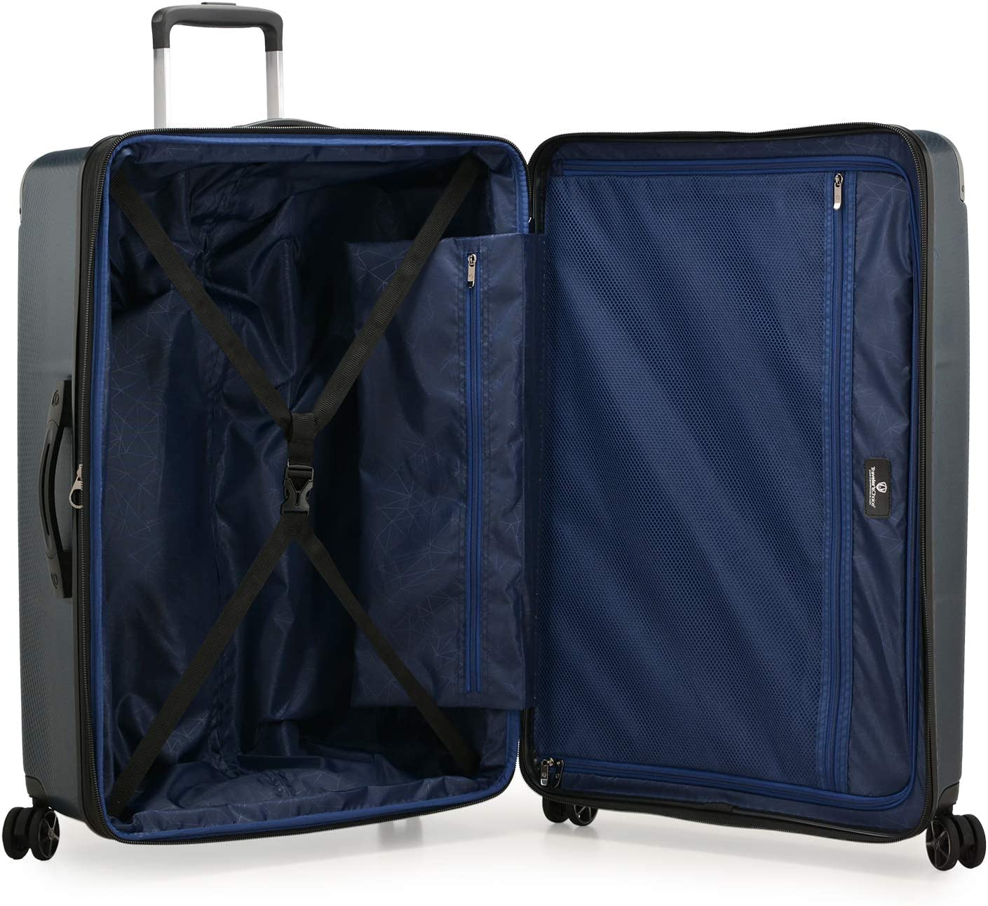 Traveler's Choice New London II Hardside Expandable Spinner Luggage， Gray， Checked-Large 29-Inch - Image 5
